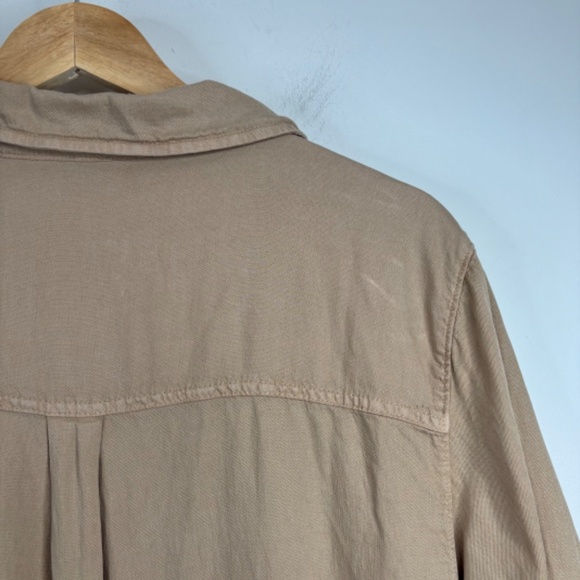 Faherty Arlie Day Romper XXL Linen Utility Safari Tan Beach Fisherman Minimalist - Picture 7 of 15